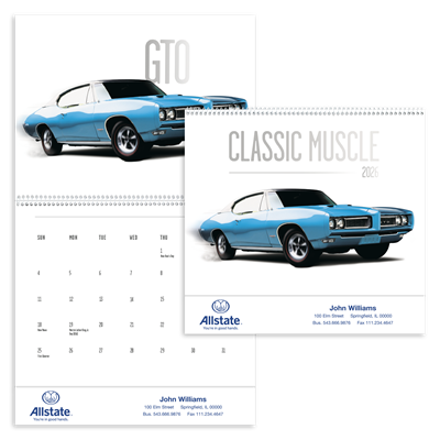 Classic Muscle Cars Calendar